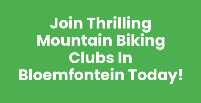 Mountain biking clubs Bloemfontein members riding through scenic trails