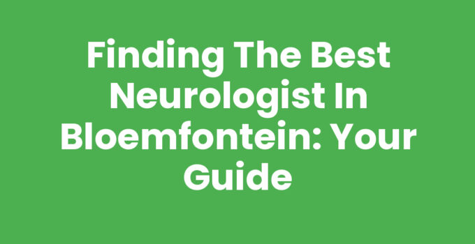 Expert Neurologist in Bloemfontein providing medical care.