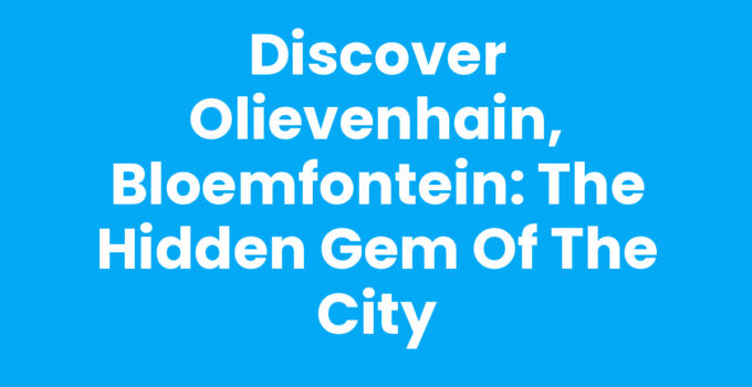 Olievenhain, Bloemfontein: Scenic views of the landscape