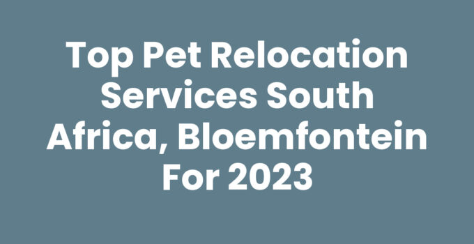 Pet relocation services South Africa, Bloemfontein - ensuring safe travel for your pets.