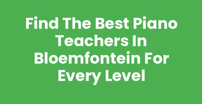Piano teachers in Bloemfontein teaching students