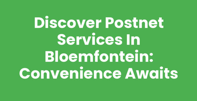 PostNet services Bloemfontein, showcasing courier and printing services.