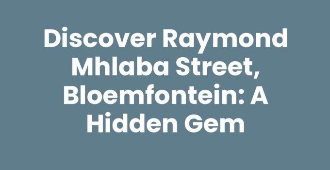Raymond Mhlaba Street, Bloemfontein bustling with culture and history.
