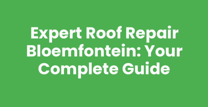 Roof repair Bloemfontein - a professional repairing a roof