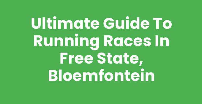 Running races in Free State, Bloemfontein - runners participating in an event