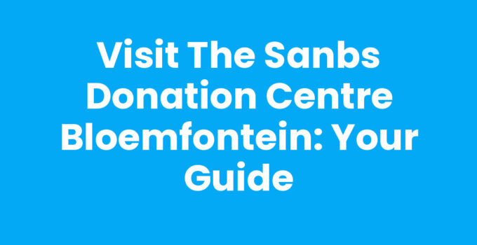 SANBS donation centre Bloemfontein with people donating blood