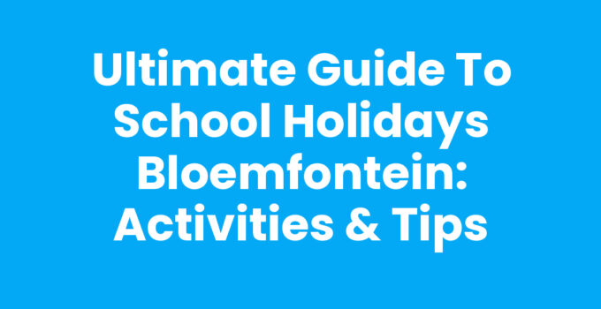 School holidays Bloemfontein - Family enjoying activities during the holidays.