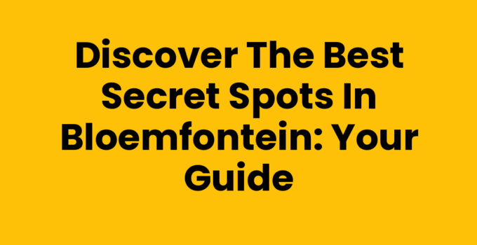Secret spots in Bloemfontein featuring nature reserve views and hidden cultural gems