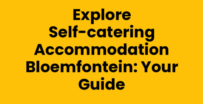 Self-catering accommodation in Bloemfontein with modern amenities