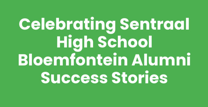 Sentraal High School Bloemfontein alumni celebrating achievements