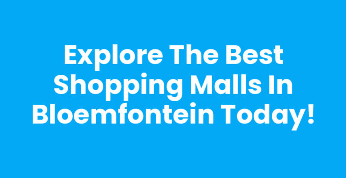 A bustling shopping scene at shopping malls in Bloemfontein