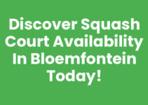 Discover Squash Court Availability in Bloemfontein Today! Discover Squash Court Availability in Bloemfontein Today!
