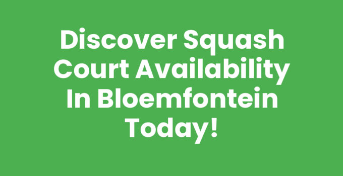 Squash court availability in Bloemfontein with players enjoying the game