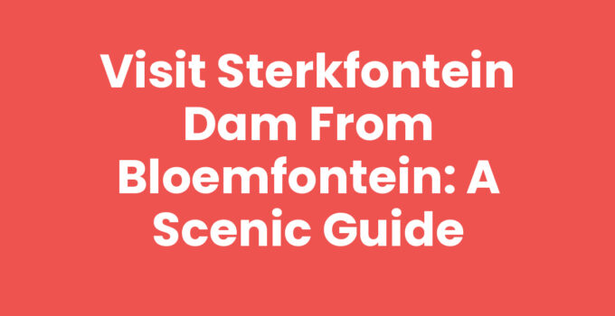 Scenic view of Sterkfontein Dam from Bloemfontein