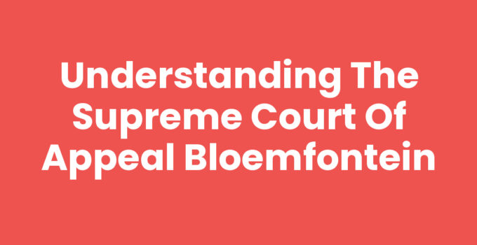 Supreme Court of Appeal Bloemfontein building exterior