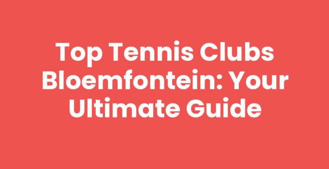 Tennis clubs Bloemfontein members playing on well-maintained courts.