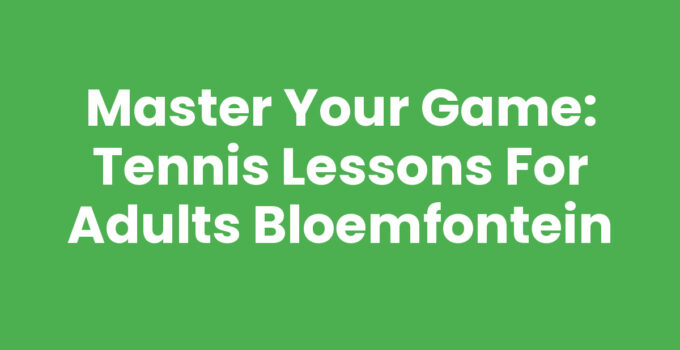 Tennis lessons for adults in Bloemfontein showing enthusiastic participants