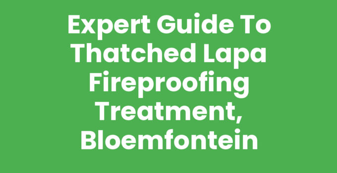 Thatched lapa with fireproofing treatment in Bloemfontein