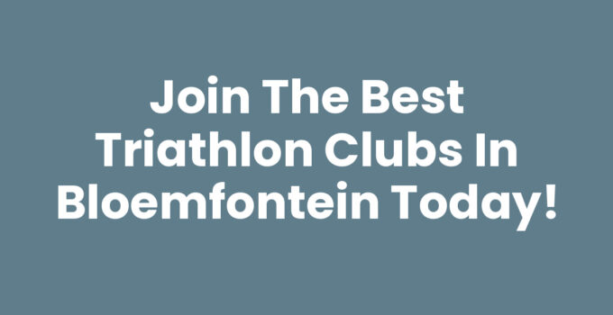 Triathlon clubs in Bloemfontein training session with members.
