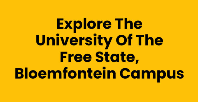 University of the Free State, Bloemfontein campus view