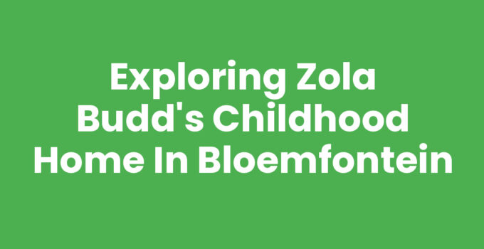 Zola Budd's childhood home in Bloemfontein, South Africa.